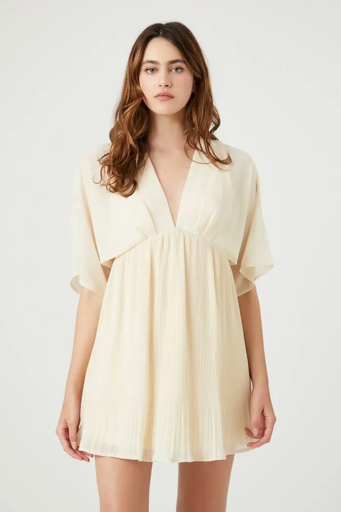 White chiffon dress forever 21 on sale