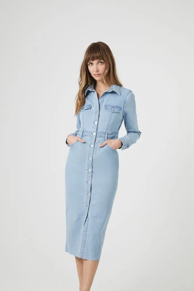 Denim shirt dress forever 21 sale
