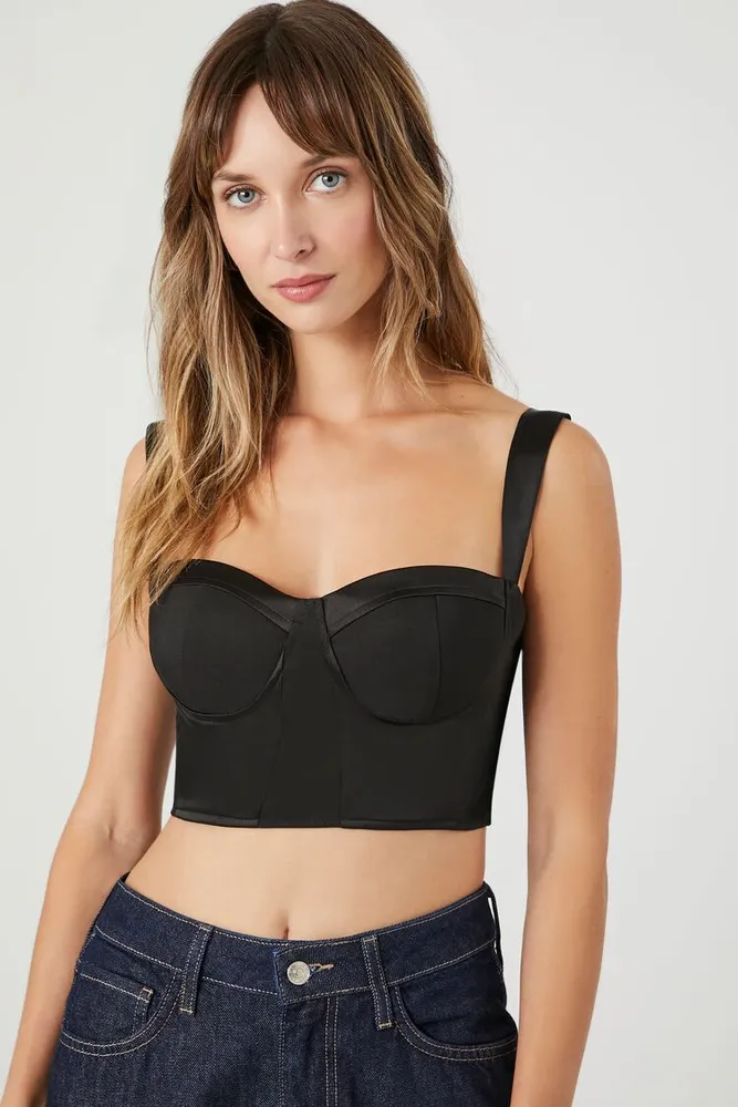 Forever 21 bustier crop top hot sale