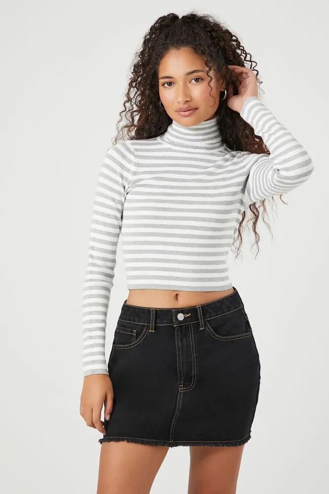 Forever 21 striped turtleneck sale