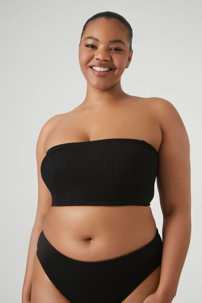 Forever 21 Women s Bandeau Bikini Top in Black 0X Vancouver Mall