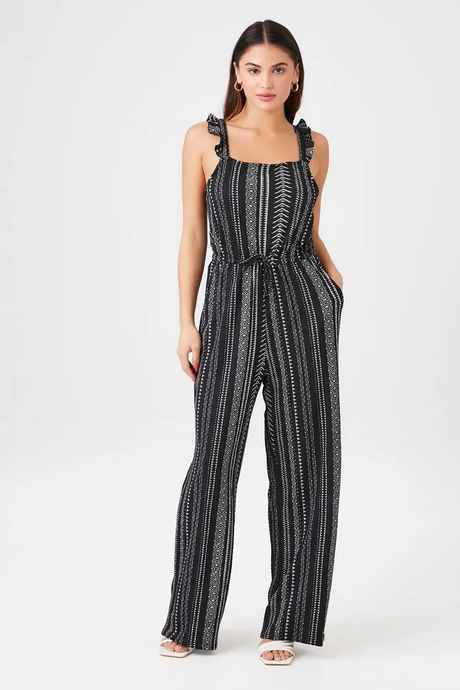 Forever 21 Women s Geo Print Wide Leg Jumpsuit Plaza Las Americas