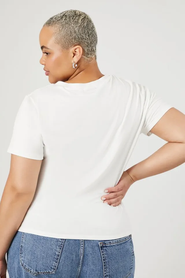 Forever 21 white t hot sale shirt