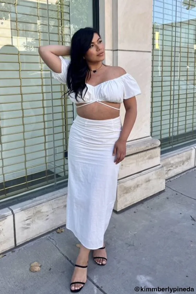 Crop top and deals skirt set forever 21