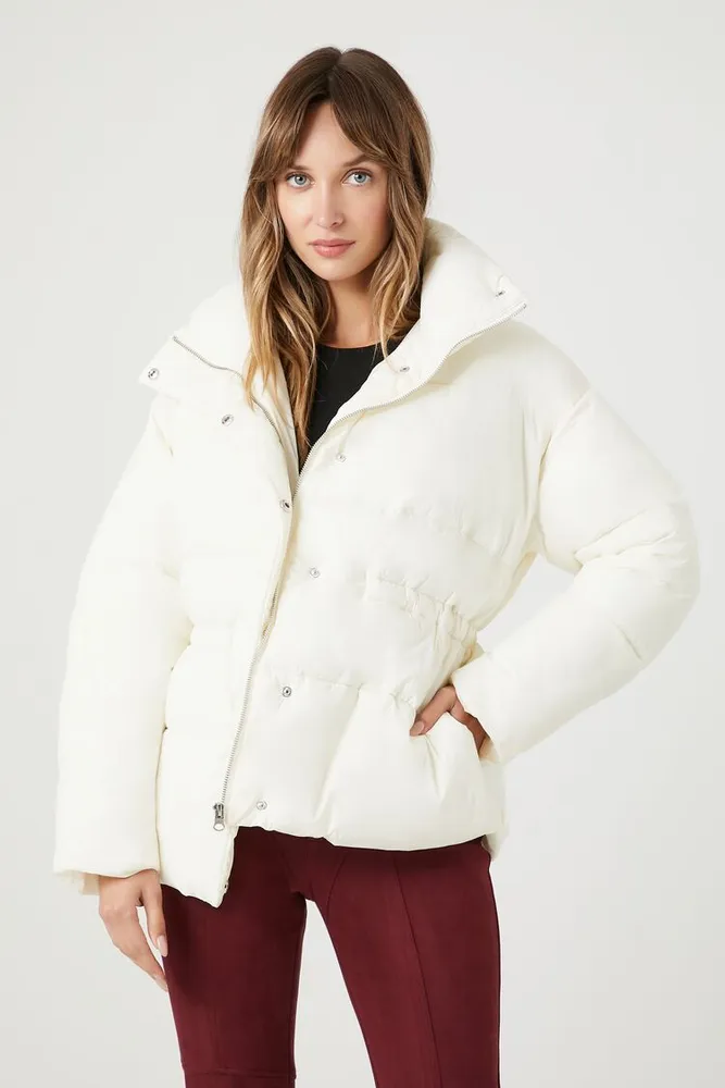 Puffer jacket women's forever 21 top