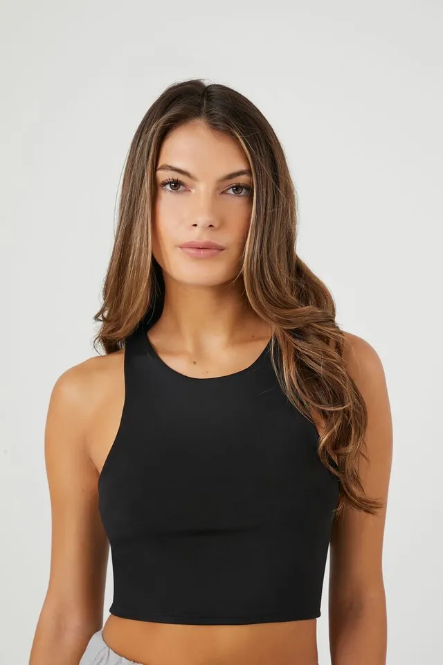 Black crop top hot sale tank forever 21