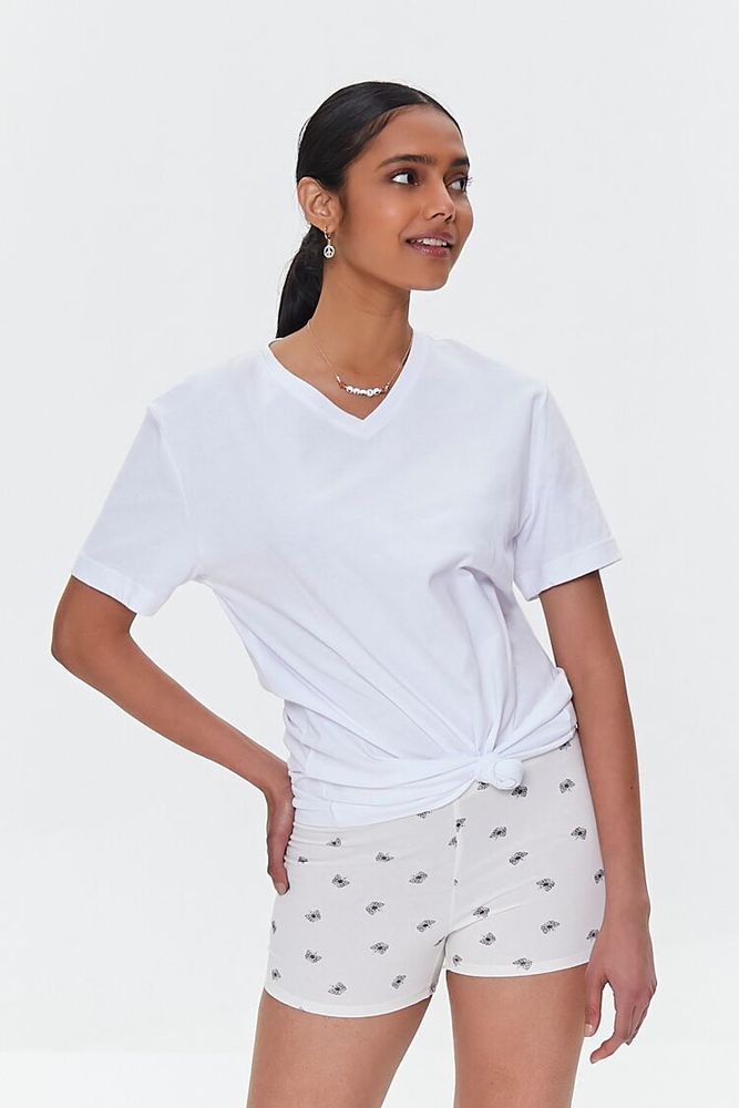 White biker hotsell shorts forever 21