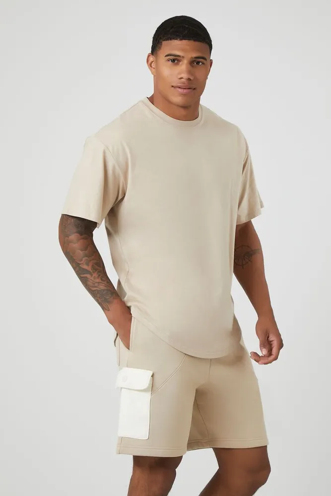 Fleece store drawstring shorts