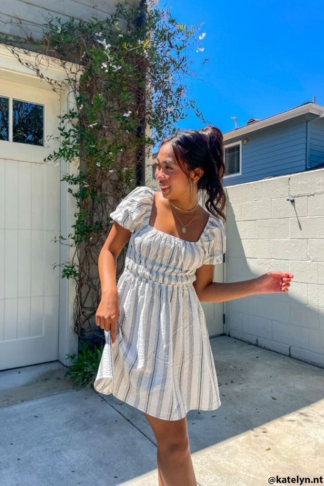 Forever 21 striped discount mini dress