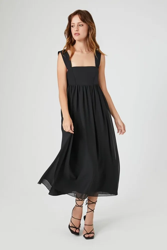 Forever 21 2025 black midi dress