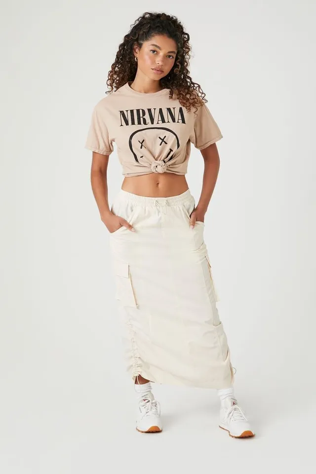 Nirvana crop top forever 21 shop