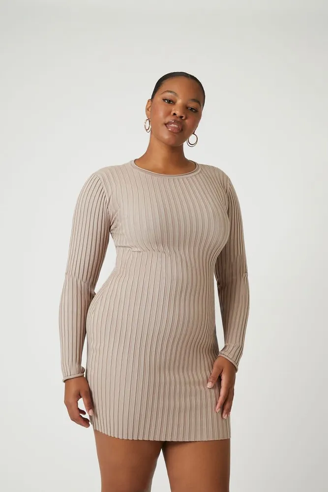Long sleeve sweater dress hotsell forever 21