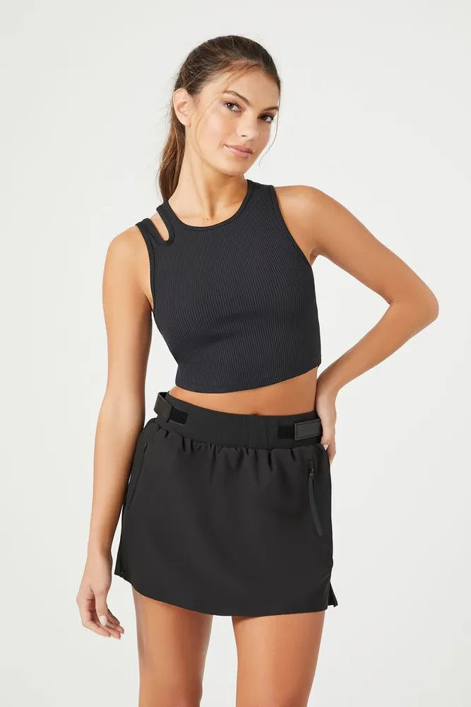 Forever 21 black skort best sale