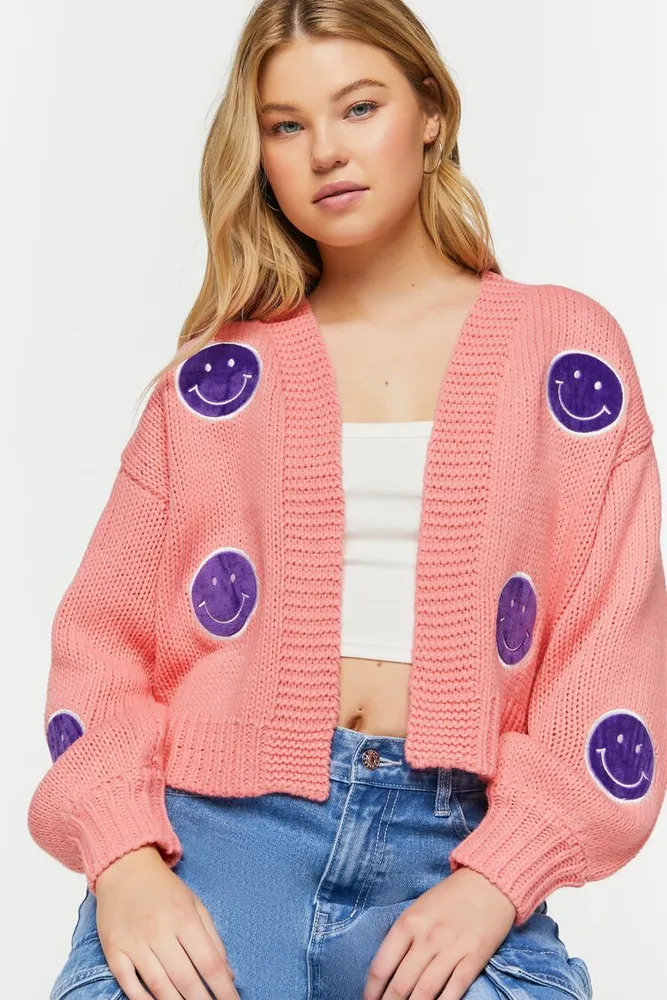 Coral store cardigan sweater