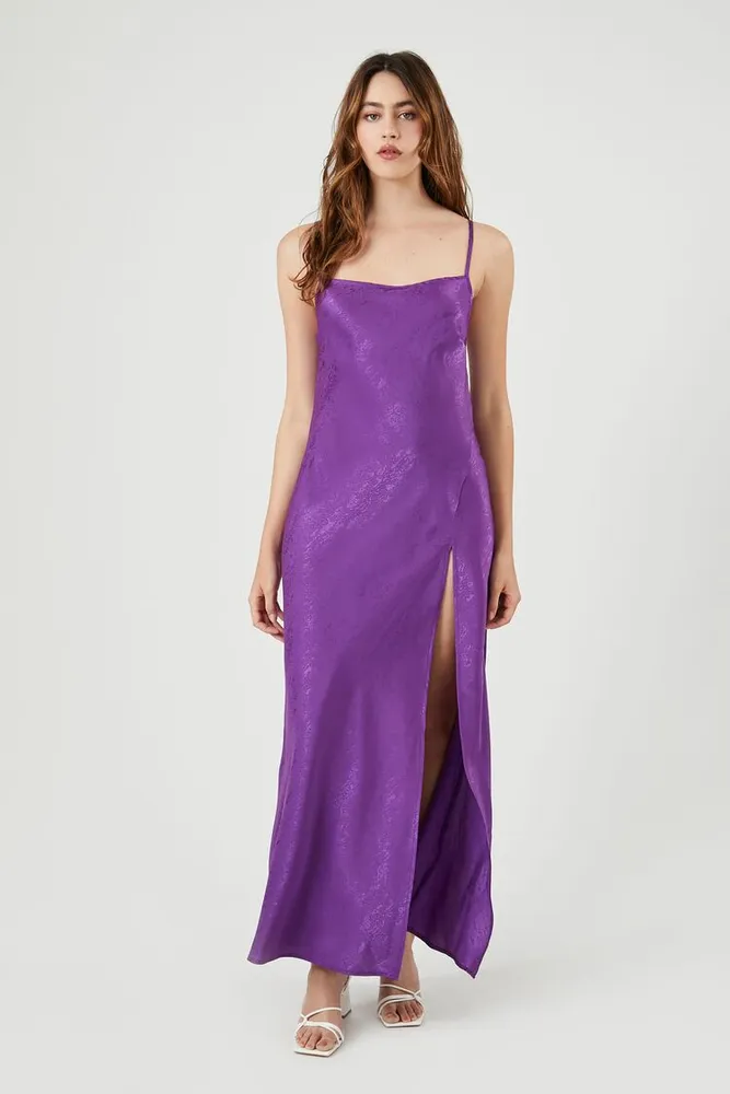 Forever 21 Women s Textured Print Cami Maxi Dress in Orchid Small
