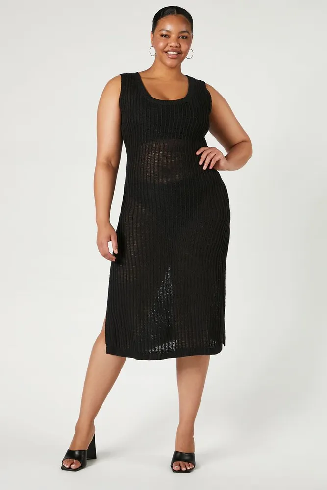 Black knit dress forever 21 cheap