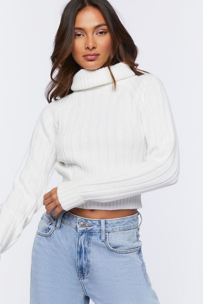 White turtleneck sweater forever 21 discount