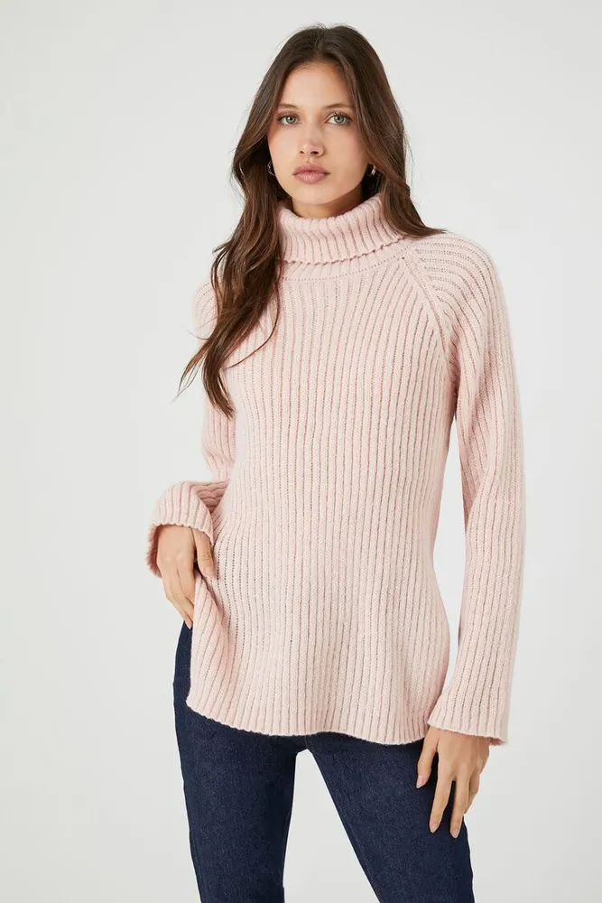 Pink turtleneck top forever 21