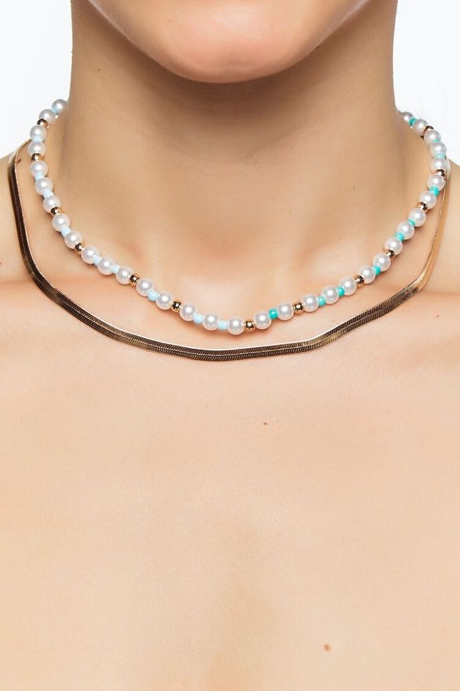 Chunky pearl necklace forever 21 discount
