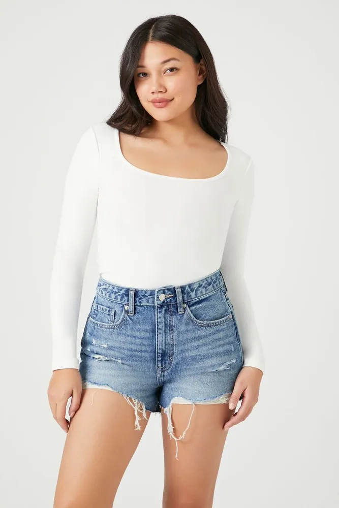 Forever 21 high waisted denim shorts deals