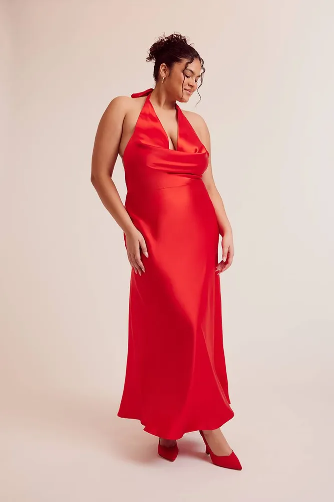 F21 best sale red dress