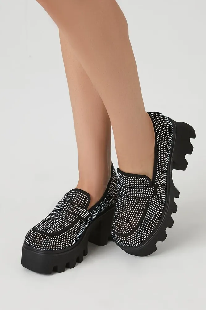 Platform loafer heels best sale