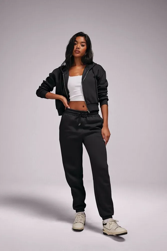 Fleece drawstring joggers best sale