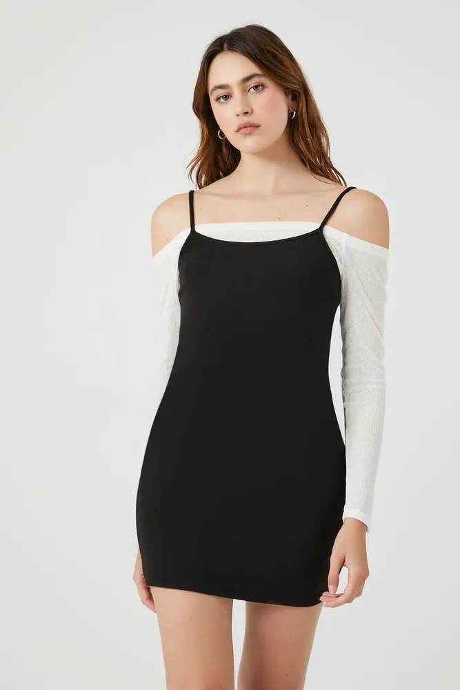 Forever 21 off the shoulder black dress cheap