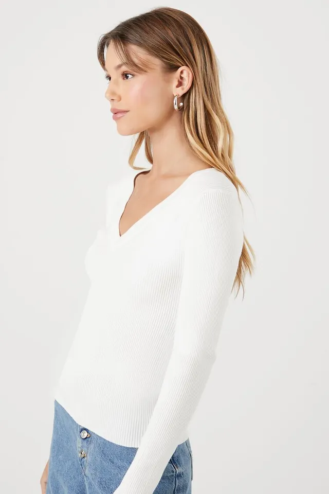Forever 21 white jumper top