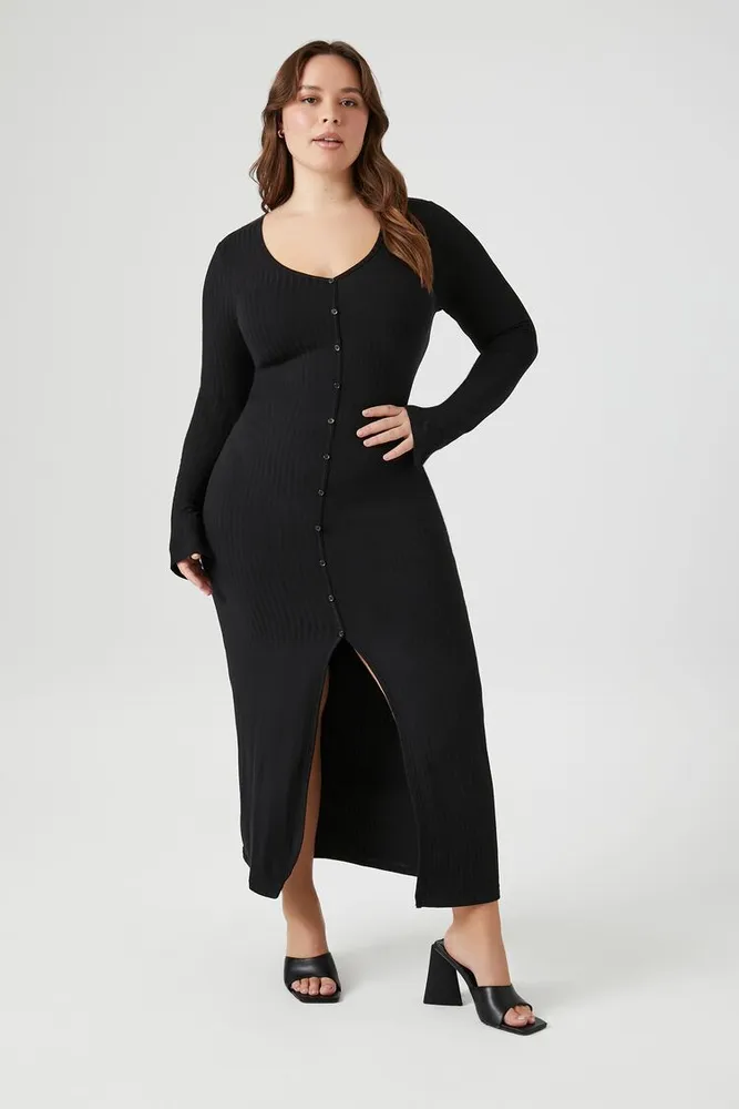 Forever 21 button front midi dress sale
