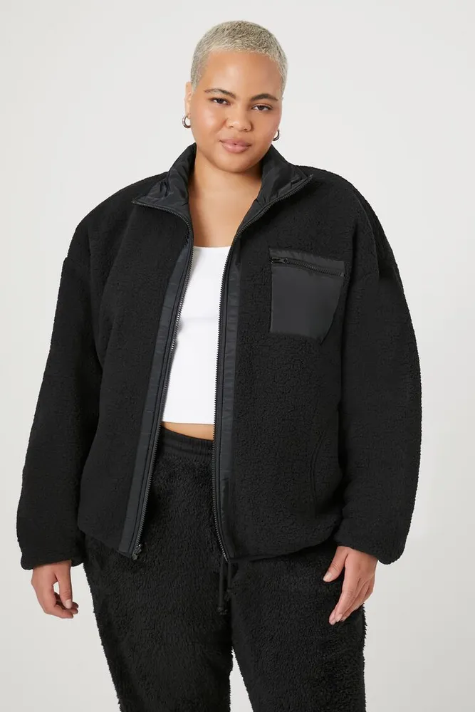 Forever 21 deals faux shearling jacket