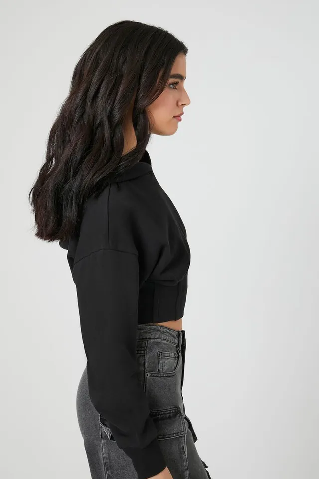 Cut front crop hoodie forever 21 outlet
