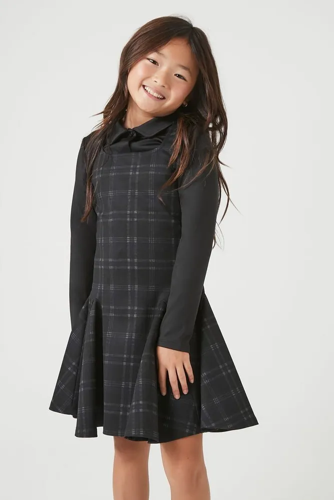 Forever 21 plaid dress top