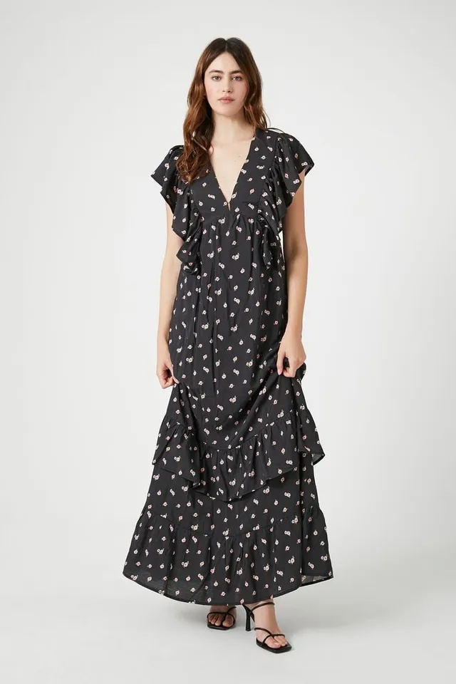 Forever 21 polka dot wrap dress clearance