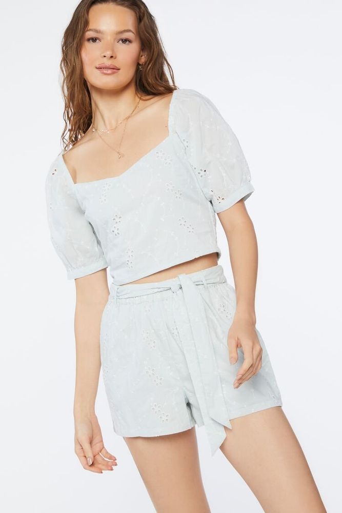 Forever 21 white floral top store
