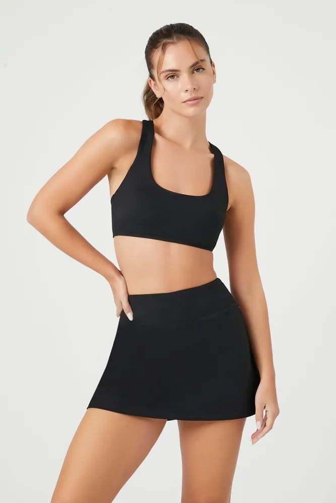 Forever 21 black skort best sale