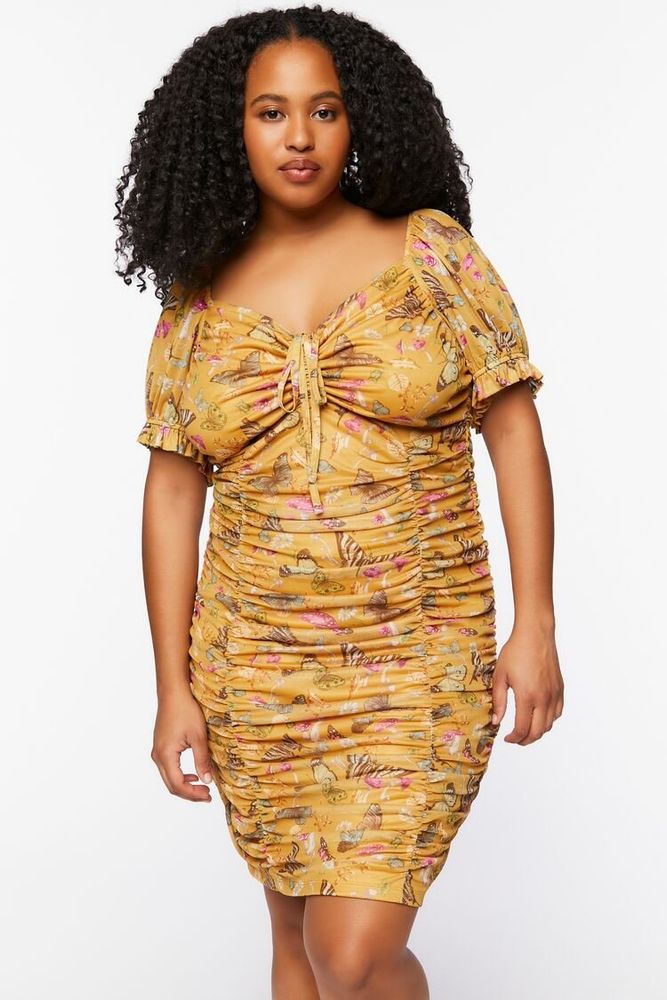 Forever 21 hotsell floral bodycon dress