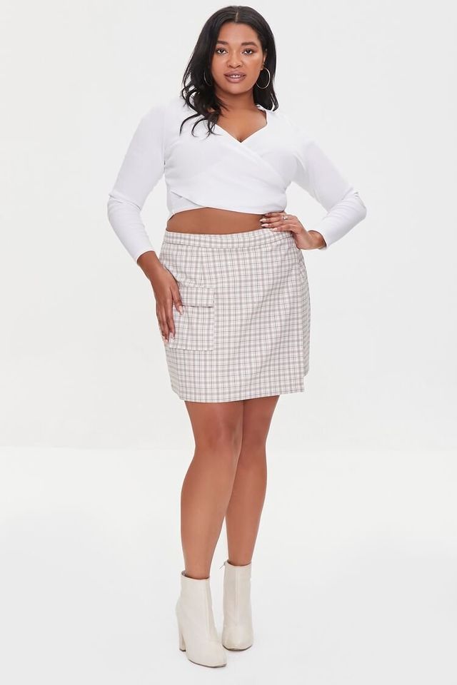 White pencil shop skirt forever 21