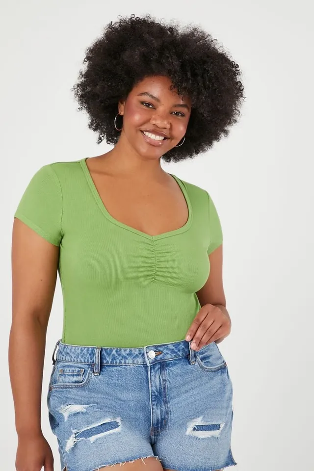 Forever 21 green top on sale