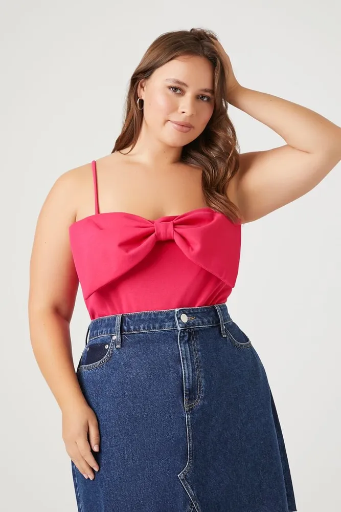 Forever 21 Women s Bow Front Cami in Fuchsia 2X Vancouver Mall