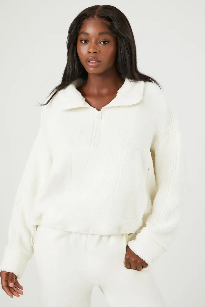 Faux shearling pullover outlet