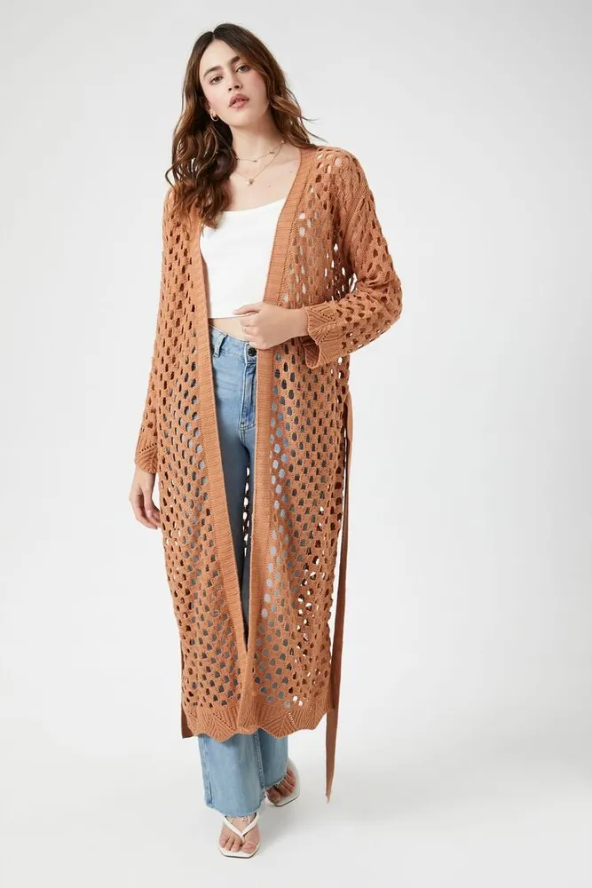 Belted duster cardigan clearance