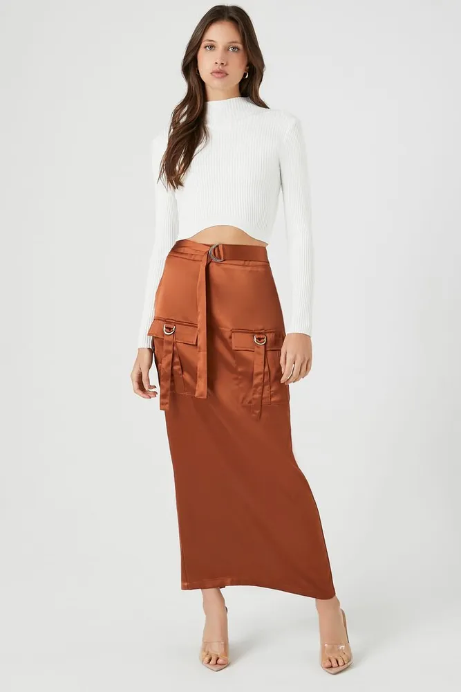 Forever 21 online satin maxi skirt