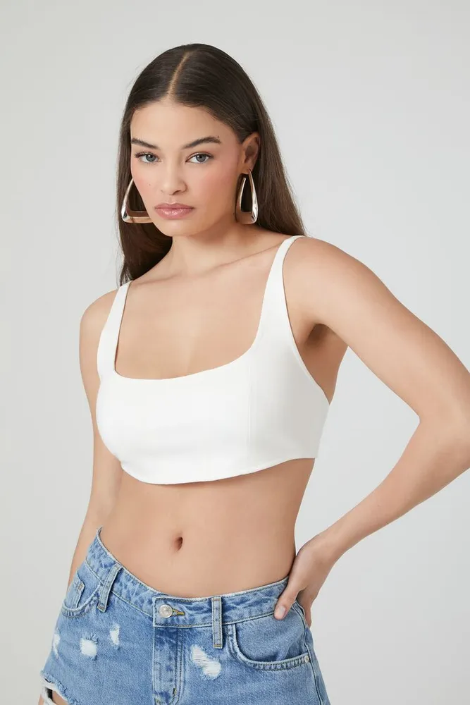 Forever 21 white crop top tank shop