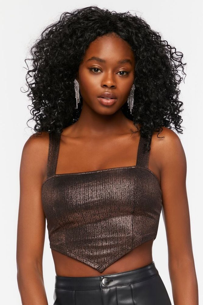 Forever 21 metallic top store