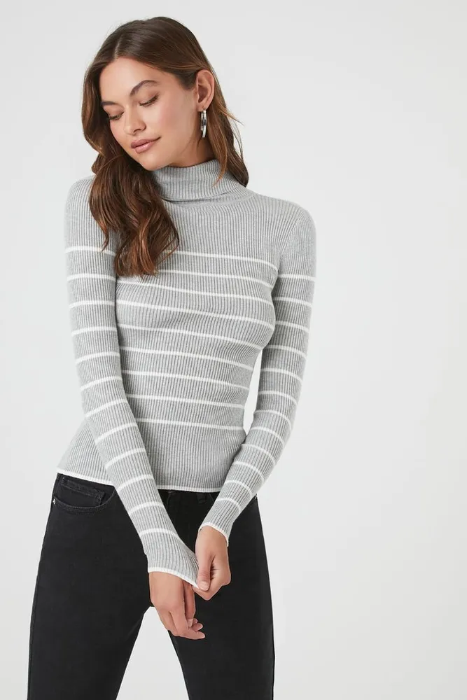 Striped turtleneck forever hot sale 21