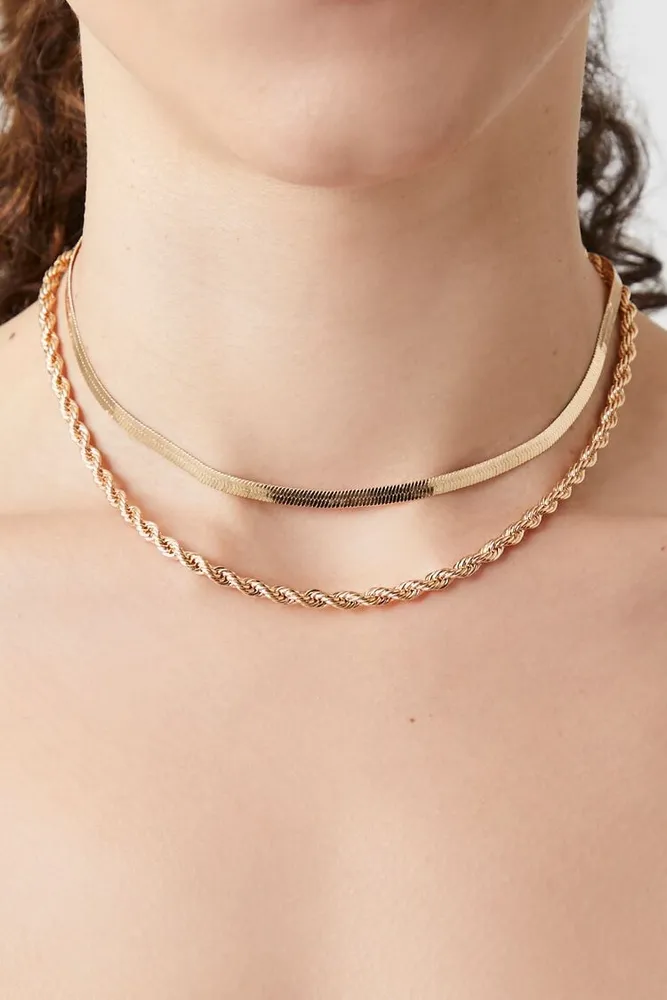 Forever 21 rose necklace sale