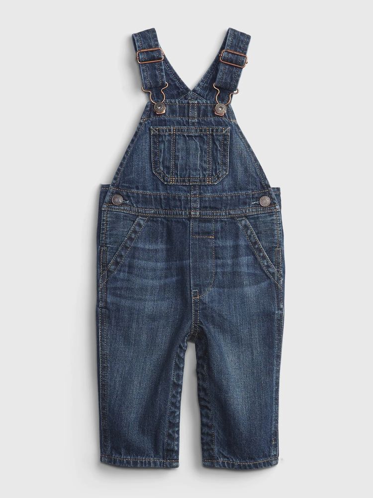 Gap Baby 100 Organic Cotton Denim Overalls with Washwell Mall of