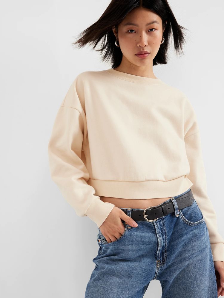 Soft cropped online sweatshirt