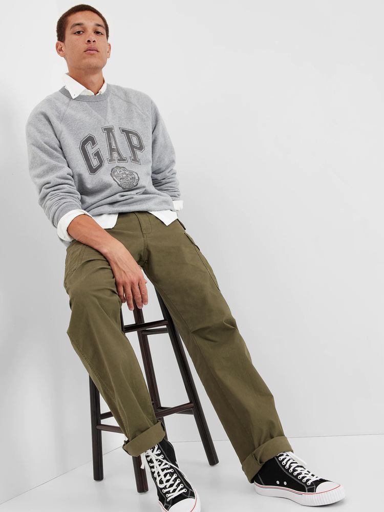 Gap Relaxed Utility Cargo Pants in GapFlex with Washwell Mall of America®